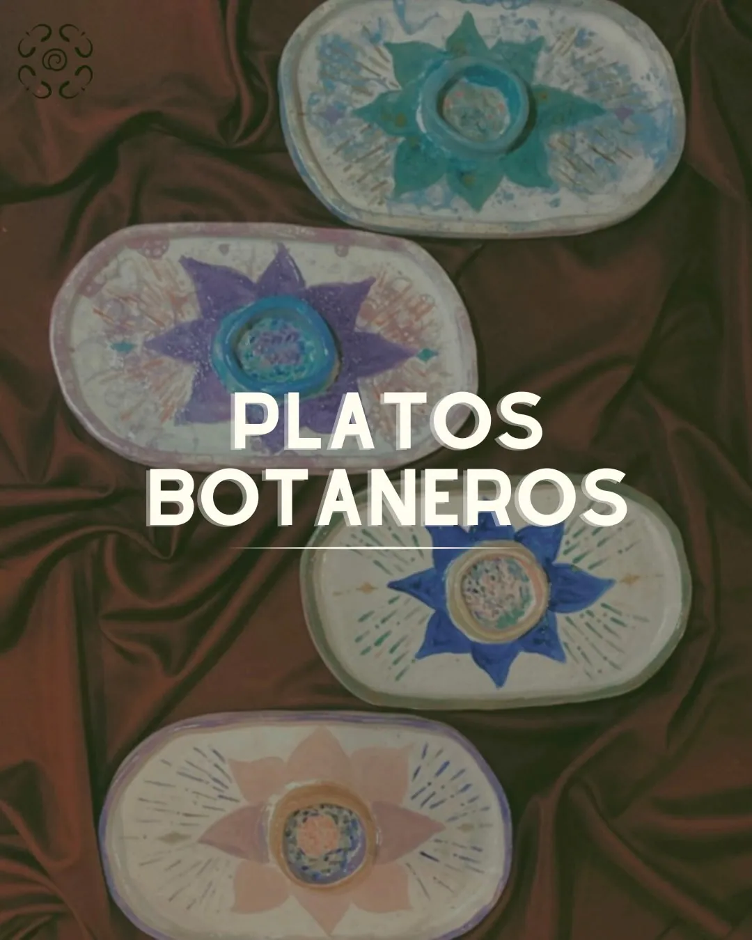 Platos botaneros ovalados con motivos de cartas de tarot